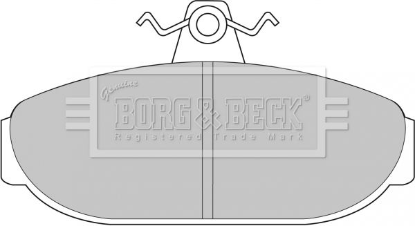 BORG & BECK Комплект тормозных колодок, дисковый тормоз BBP1079